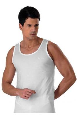 Pierre Cardin - 10 Adet %100 Pamuklu Beyaz Erkek Atlet