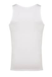 10 Adet %100 Pamuklu Beyaz Erkek Atlet - Thumbnail