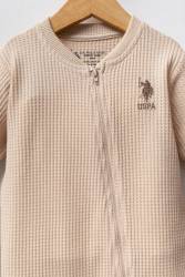 %100 Pamuk / %100 Cotton Çıtçıtlı Erkek Bebek Waffle Tulum (1)