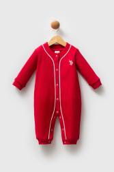 %100 Pamuk / %100 Cotton Çıtçıtlı Kız Bebek Tulum - Thumbnail