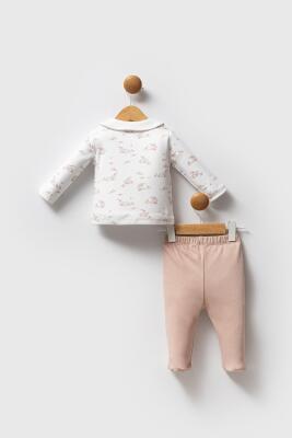 %100 Pamuk / %100 Cotton Kız Bebek Alt Üst Takım - 4
