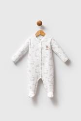 %100 Pamuk / %100 Cotton Kız Bebek Patikli Tulum - Thumbnail