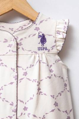 U.S. Polo Assn. - %100 Pamuk / %100 Cotton Kız Bebek Tulum (1)