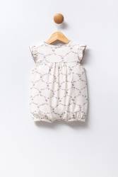 %100 Pamuk / %100 Cotton Kız Bebek Tulum - 3