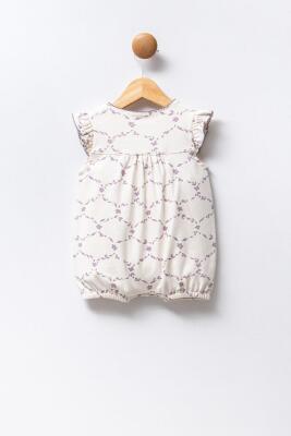 %100 Pamuk / %100 Cotton Kız Bebek Tulum - 3