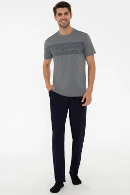 %100 Pamuk Erkek Pijama Takım - 7