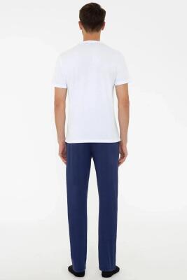 %100 Pamuk Erkek Pijama Takım - 3