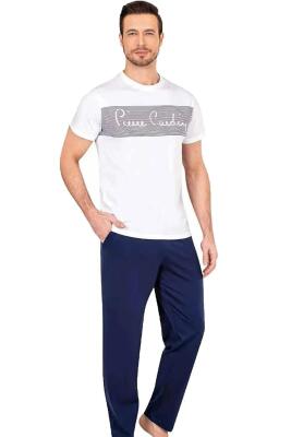 %100 Pamuk Erkek Pijama Takım - 1