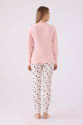 Arnetta - %100 Pamuk Kedi Resimli Anne Kız Pijama Takım, (ayrı ayrı fiyatlandırılır) (1)