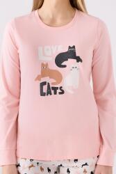 %100 Pamuk Kedi Resimli Anne Kız Pijama Takım, (ayrı ayrı fiyatlandırılır) - 3