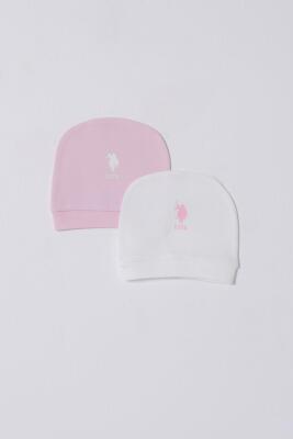 %100 Pamuk Pembe Beyaz 2'li Bebek Beresi - 1