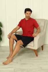 %100 Pamuk Penye 3'lü Erkek Pijama Takımı, Kısakollu, Pantolonu ve şortu cepli Erkek pijama takım (1)