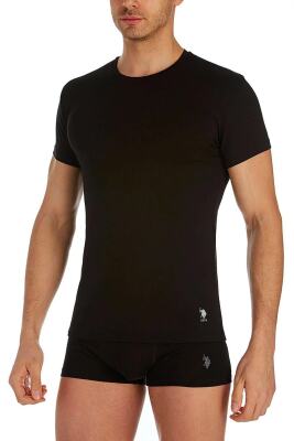 %100 Pamuklu 2'li Amerikan Yaka Kısa Kol T-shirt - 2