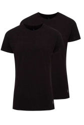 %100 Pamuklu 2'li Amerikan Yaka Kısa Kol T-shirt - 3