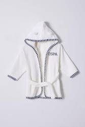 %100 Pamuklu Erkek Bebek Bornozu - Thumbnail