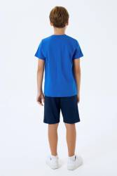 %100 Pamuklu Erkek Çocuk Bermuda ve T-shirt Alt Üst Takım - Thumbnail