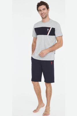 %100 Pamuklu Erkek T-shirt Şort Takım - 2