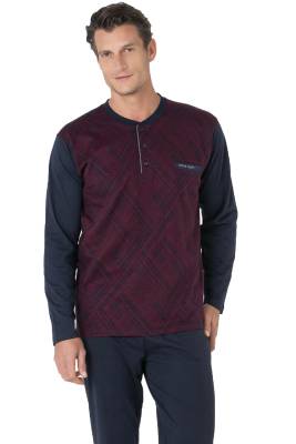 Pierre Cardin - %100 Pamuklu Jakarlı Kutulu Erkek Pijama Takım