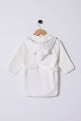 %100 Pamuklu Kız Bebek Bornozu - Thumbnail