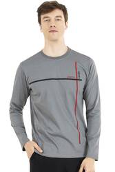 %100 Pamuklu Mevsimlik Uzunkol Penye Erkek Pijama Takım - 4