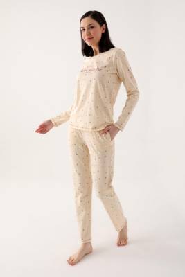 Pierre Cardin - %100 Pamuklu Mevsimlik Uzunkol Penye Pijama Takım (1)
