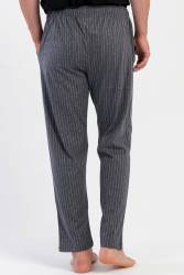 %100 Pamuklu Vienetta Erkek Tek Alt Cepli Pijama, Belden Bağlamalı - Thumbnail