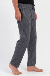 %100 Pamuklu Vienetta Erkek Tek Alt Cepli Pijama, Belden Bağlamalı (1)