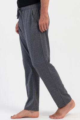 %100 Pamuklu Vienetta Erkek Tek Alt Cepli Pijama, Belden Bağlamalı - 3