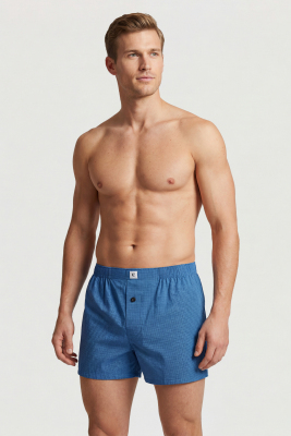 1113 Erkek Poplin Dokuma Boxer - 1