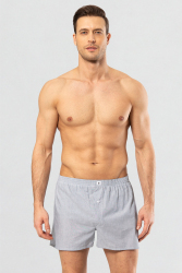 1113 Erkek Poplin Dokuma Boxer