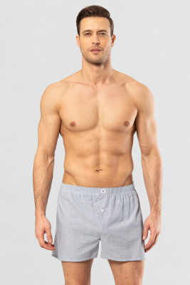 1113 Erkek Poplin Dokuma Boxer - 1