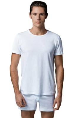 Eros - 2 Adet %100 Pamuklu Bisiklet Yaka Erkek Fanila T-shirt