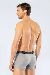 2 Adet Beyaz Erkek Boxer, %95 pamuk %5 likralı Erkek Boxer - 4