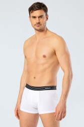 2 Adet Beyaz Erkek Boxer, %95 pamuk %5 likralı Erkek Boxer - 10
