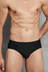 2 Adet Erkek Çok İnce ve Zarif Pamuk Kumaştan Slip Külot Doreanse 1013 - Thumbnail