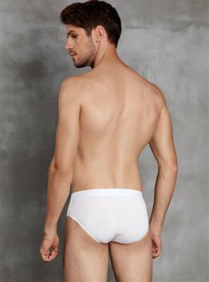 2 Adet Erkek Çok İnce ve Zarif Pamuk Kumaştan Slip Külot Doreanse 1013 - 4