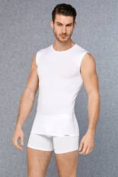 2 Adet Erkek Modal Yuvarlak Yaka Sıfır Kol T Shirt Doreanse 2235 - Thumbnail