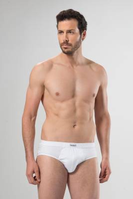 Cacharel - 2 Adet Klasik Beyaz Erkek Slip