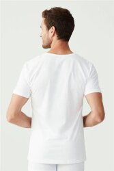 2'li Erkek V Yaka Kısa Kol Atlet - 5