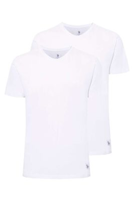 2'li Paket Yuvarlak Kısa Kol T-Shirt - 1
