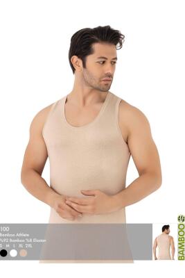 3 Adet Görünmez Atlet Erkek Ten Rengi, Iz Yapmayan Bambu Atlet - 1