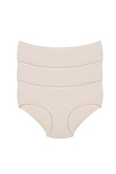 3 Adet İz Yapmayan Dikişsiz Lazer Kesim Görünmez Külot, Pamuklu Ağ