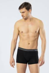 3 Adet Pamuklu Likralı Erkek Boxer, %95 Pamuk %5 Likralı - Thumbnail