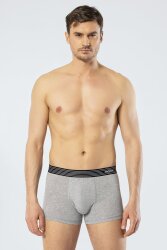 3 Adet Pamuklu Likralı Erkek Boxer, %95 Pamuk %5 Likralı - 7