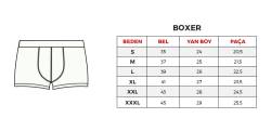 3 Adet Pamuklu ve Likralı Erkek Boxer - Thumbnail