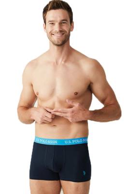 3 Adet Renkli Kemerli Likralı Lacivert Boxer - 3