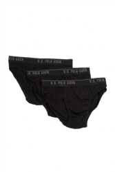 3 Adet Siyah Pamuklu Erkek Slip - 4