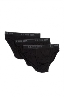 3 Adet Siyah Pamuklu Erkek Slip - 4