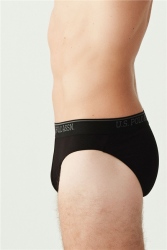 3 Adet Siyah Pamuklu Erkek Slip (1)