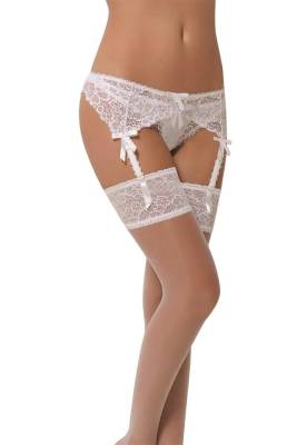 NBB - 3 Parça Jartiyer String Çorap Takım